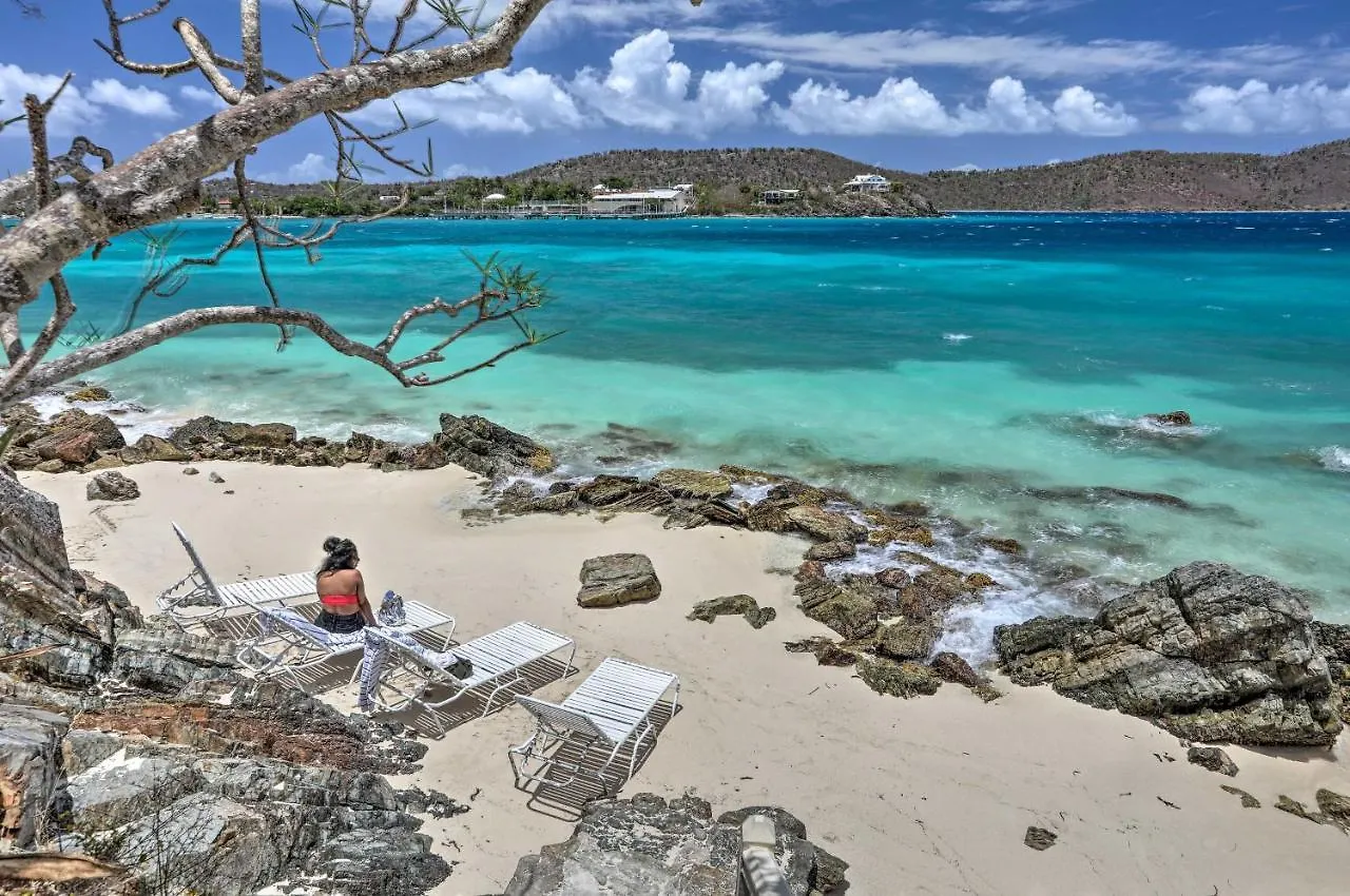 Saint Thomas Condo With Ocean Views, Walk To Beach! Frydendal Appartement